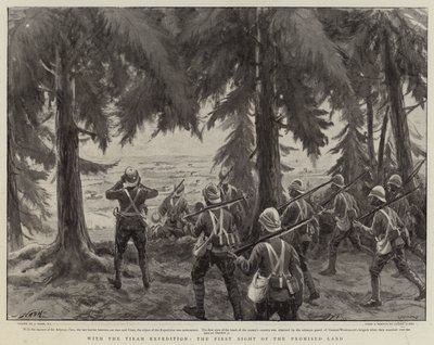 With the Tirah Expedition, the First Sight of the Promised Land by Joseph Nash